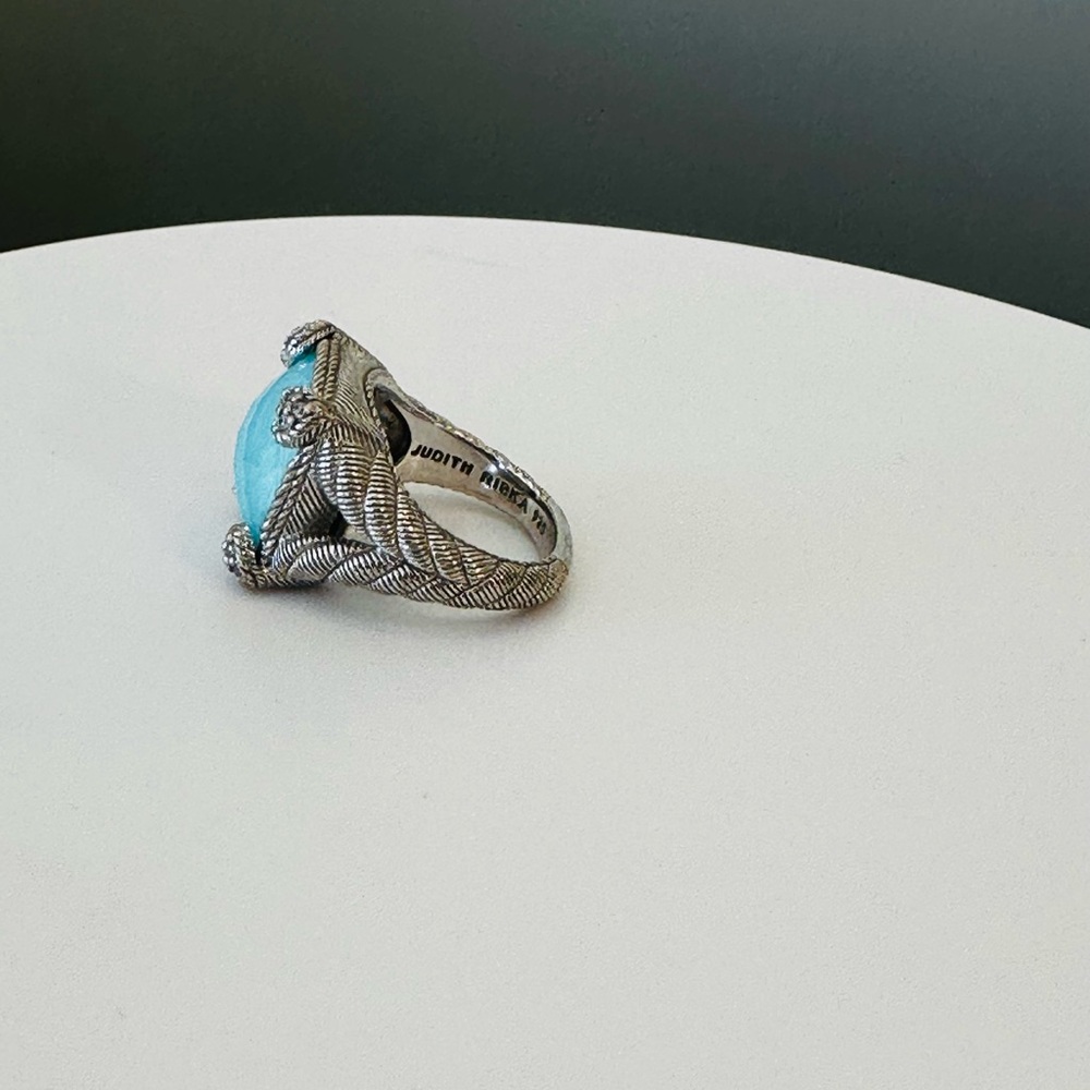 Judith Ripka Luxury Vintage Retro Designer Couture Runway RARE Authentic Ring - Picture 17 of 17